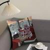 O-Opanchu U-Usagi Cartoon Animation Cushion Cover Pillow Cover Decor Pillowcase Printed Cushion Case For Couch