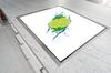TAGLIERE IN VETRO 52x30 LIME