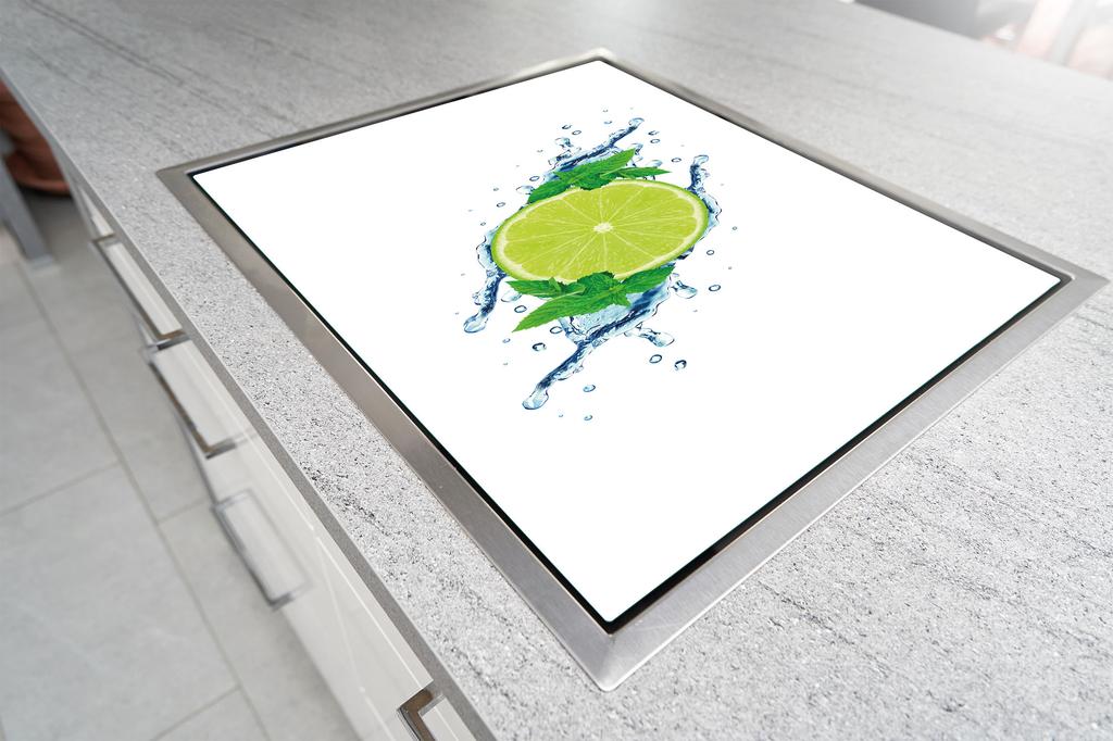 TAGLIERE IN VETRO 52x30 LIME
