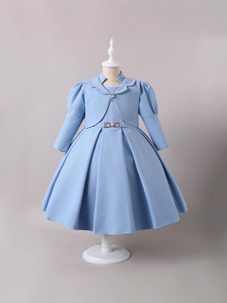 Children's All-Season Wedding Princess Dress Set - Two-Piece Formal Wear