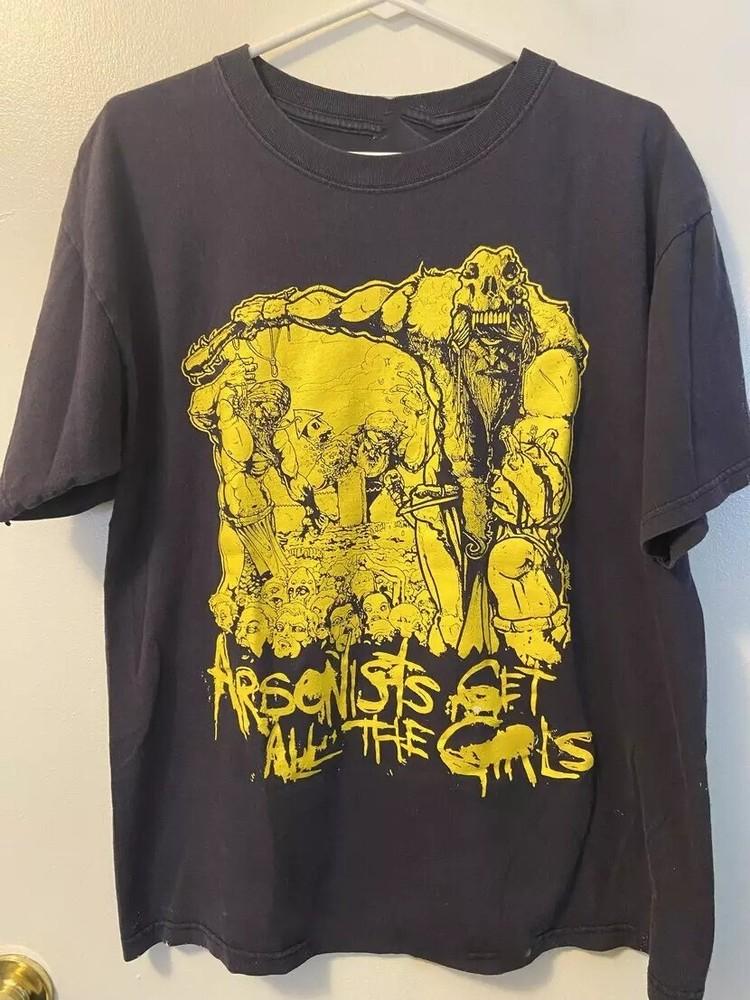 Поджигатели Получают Всех Девушек Футболка с коротким рукавом Черная NI1066 Унисекс XL