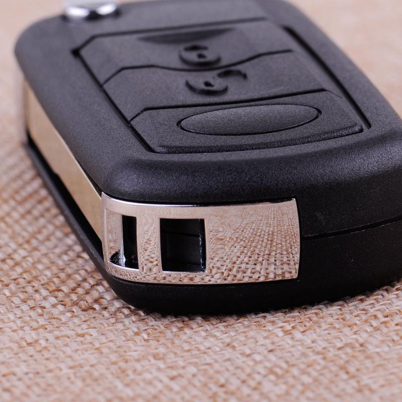 Black 3 Buttons Car Remote Flip Key Shell Case Fob Fit for Land Rover Range Rover Sport LR3 2006 2007 2008 2009