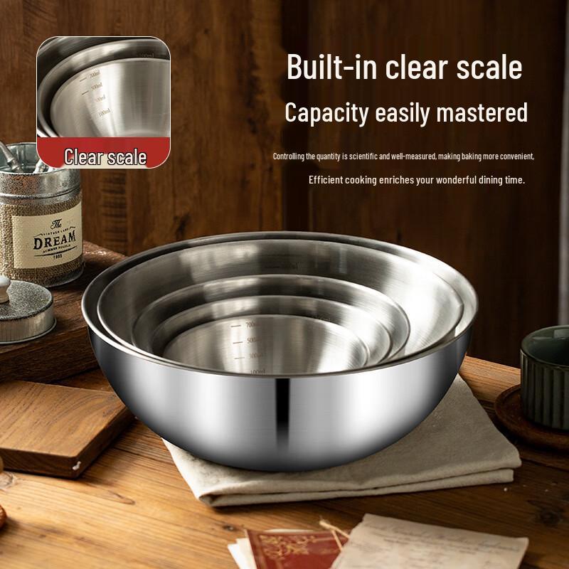 HUIHUADU 304 Stainless Steel Mixing Bowl Set
