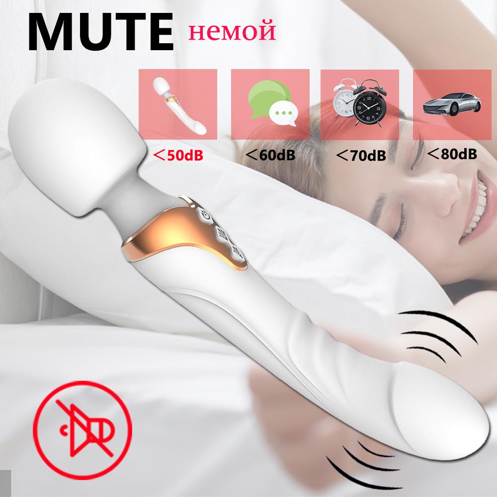Powerful Dildos Vibrator Dual Motor Silicone Large Size Wand G-Spot Massager Sex Toy For Couple Clitoris Stimulator for Adults