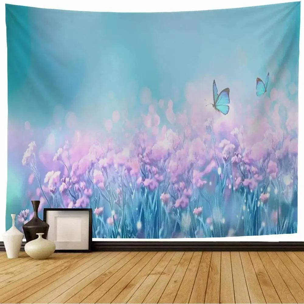 

Садовый пейзаж Гобелен Украшение офиса Гостиная Домашний настенный гобелен 100x75cm