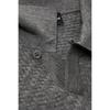 Emporio Armani Men Woven Pattern Open Collar Wool Pullover A516128001