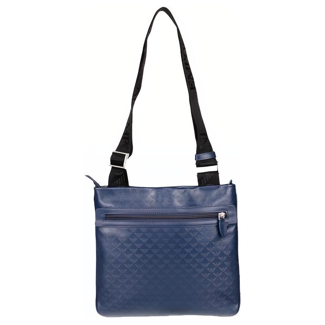 

Новая кожаная сумка через плечо EMPORIO ARMANI, сумка кроссбоди, обычная, мужская, синяя YEMF24-YC043-804820 26.9*0.5*26.9CM