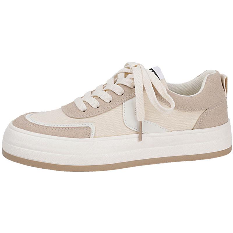 Frühling und Herbst Modische Bequeme Atmungsaktive Dicksohlige Erhöhte Schnür-Casual-Sportschuhe Vulkanisierte Schuhe für Damen