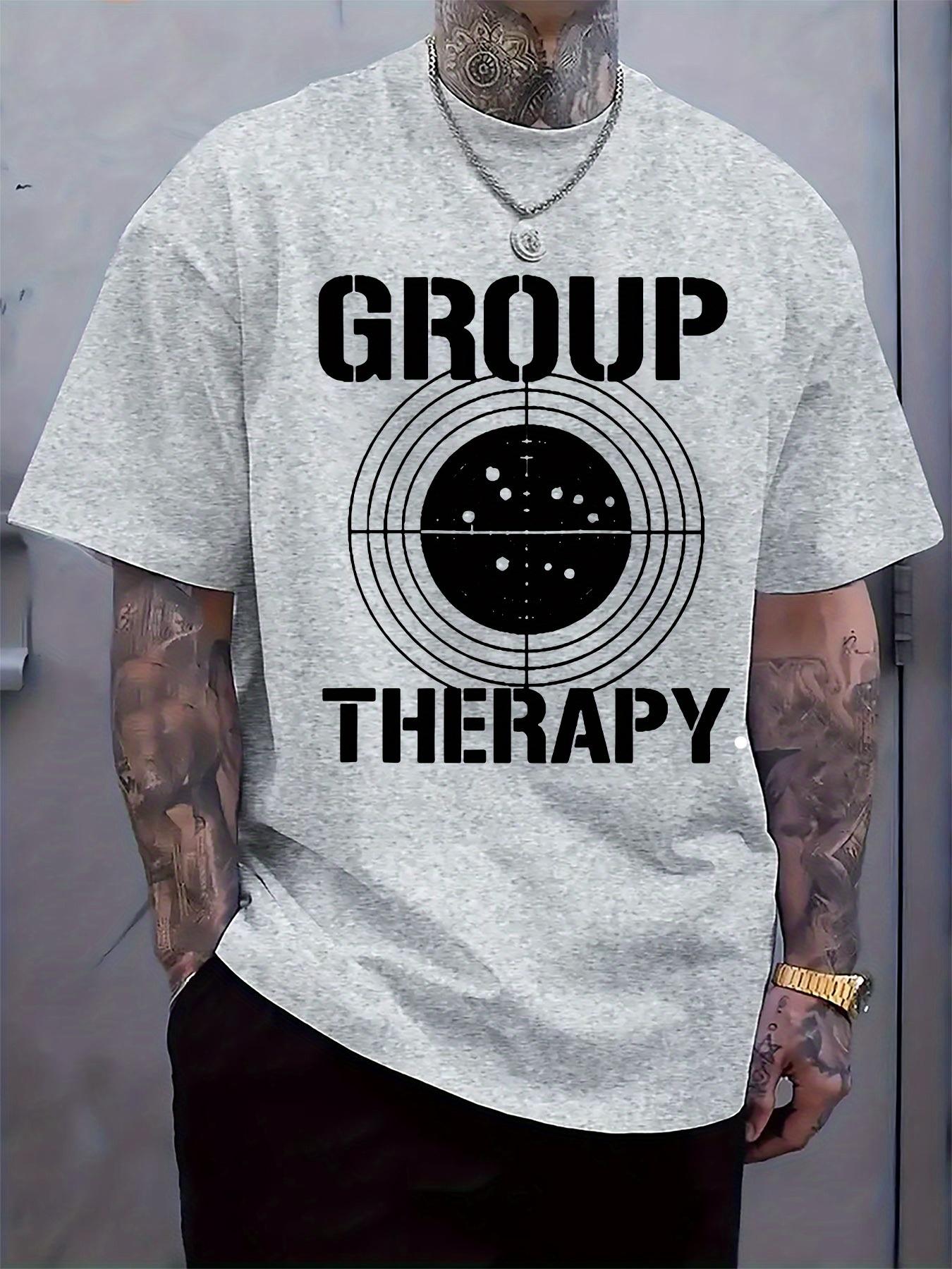 Group Therapy  Graphic T-shirt - Casual Crew Neck M