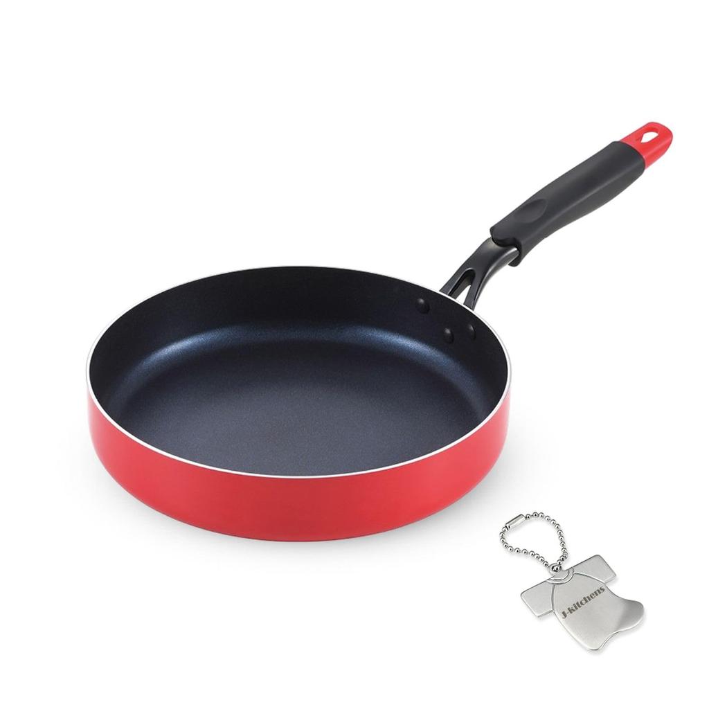 Frying Induction Gas Diamond Fluoropolymer Original T Included J-kitchens Wide-Bottom Pan, 26cm, Compatible, Compatible, Coat, Coating, Kankiri-kun