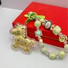 2026 Year of the Horse Wealth Charm Cute Gold Phone and Bag Lanyard with Cartoon Sticker Gift