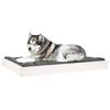 Dog Bed White 101.5 x 74 x 9 cm Solid Pine Wood