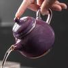 Purple Ru Kiln Teapot Handmade Tea Infuser Pot Tea Brewing Kettle With Strainer Puer Tea Services Accessories Decoration