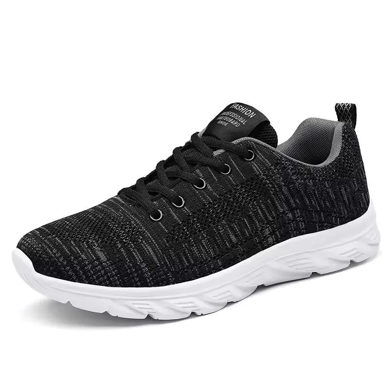 Sports Men Running Jogging Shoes Casual Sneakers Outdoor Lace Up Breathable Mesh Light Tennis Outdoor Walking Tenis Masculino
