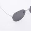 Aloeyewear [Air Titanium] AL2501 1111G Air Titanium Panto Silver Sunglasses