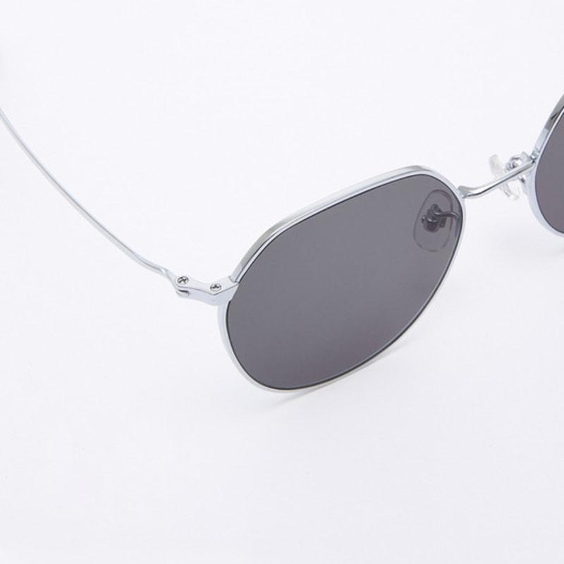 Aloeyewear [Air Titanium] AL2501 1111G Air Titanium Panto Silver Sunglasses