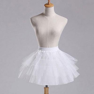 Jupon Court Mode Forme Trapèze Jupon Blanc Crinoline Cosplay Lolita Jupe Crinoline
