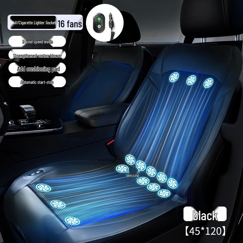 Car Cooling Seat Cushion with Breathable Fan for Summer Ventilation and Heat Dissipation
