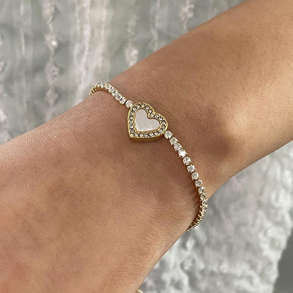 Jiedin Europa och USA rostfritt stål kärlek hel diamantarmband armband armband titanstålsmyckearmband