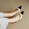 Women's high-heeled sandals summer small fragrant style pointed thin heel color matching large-size sandals