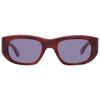 Garrett Leight Laguna Sun Blue Smoke Rechteckige Unisex-Sonnenbrille 2140 Vinbrt Bs 50