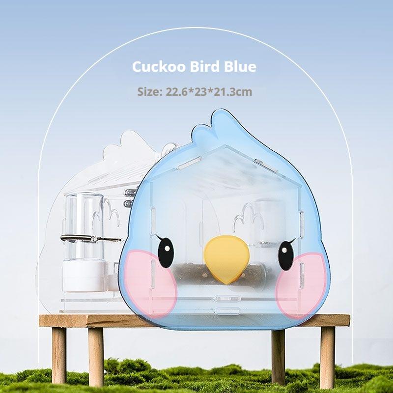 

Товары для животных Клетка для попугаев на вынос Прозрачная уличная клетка Клетка для птиц Акриловая дорожная клетка синий