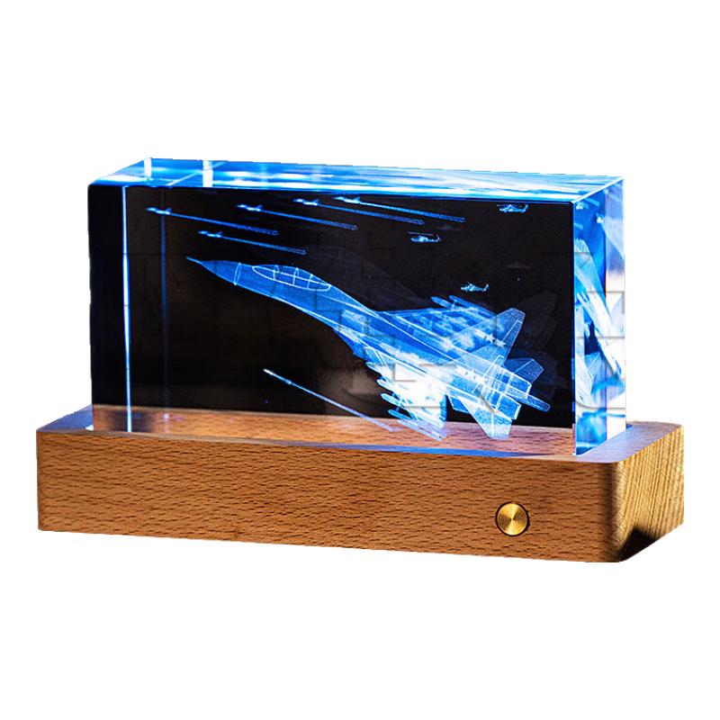 Aojian Rabbit Commemorative Crystal Ornament for Veterans