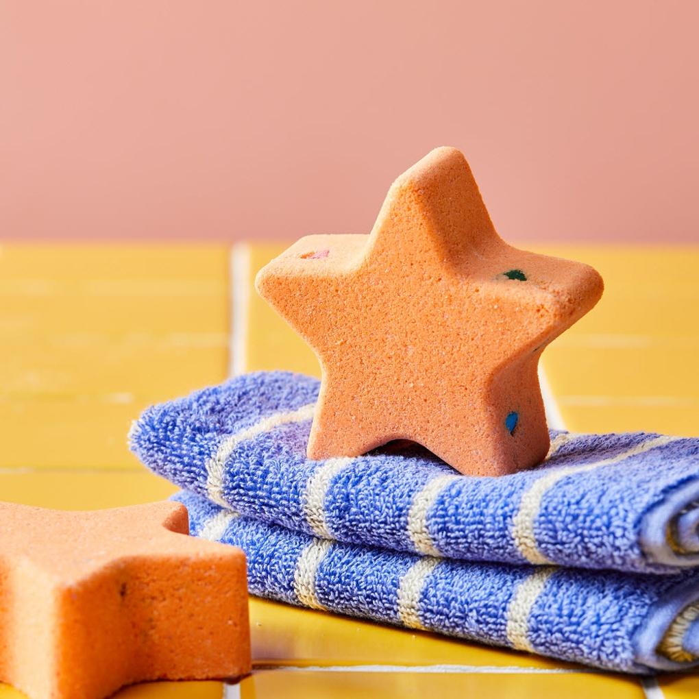 Regenbogen Badeschwamm - Zitrone Stern_CL1724009