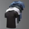 Men's Summer Multicolor Quick-drying Sports Short Sleeve Loose Breathable Fitness Running Badminton T Reflective Strip