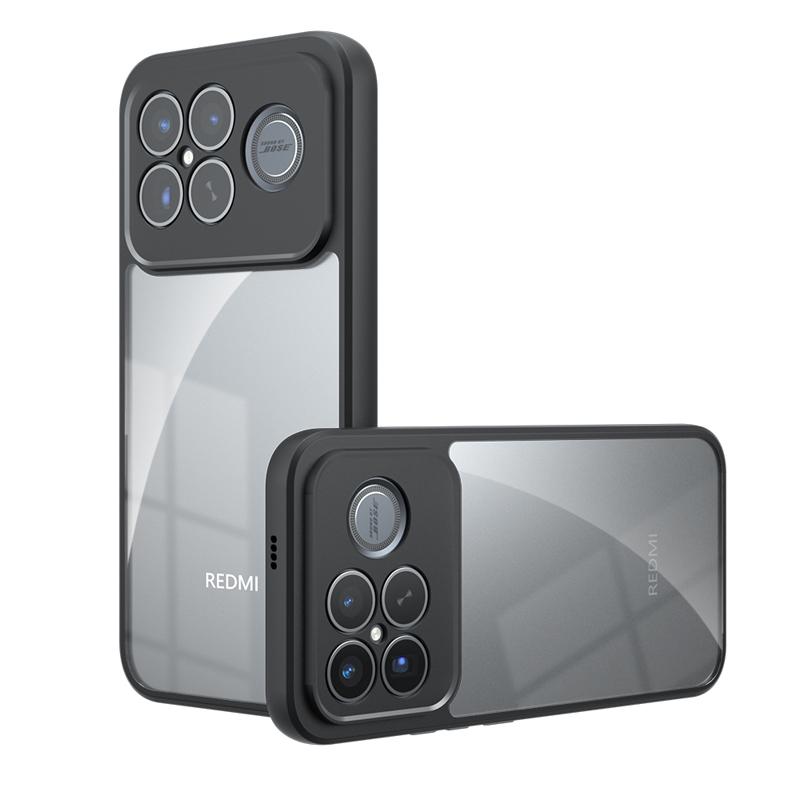 For Xiaomi Redmi K90 Pro Max Case Shockproof Frosted Skin Feel Matte PC+TPU Anti-fingerprint Transparent Cover For K90 Pro Max