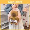 Fashionable Cartoon Plush Capybara Backpack Stylish Casual Ins Trendy School Bag For Students