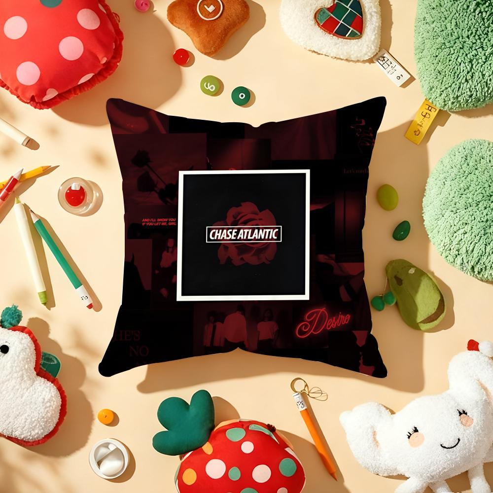 

Rock Band Chase Atlantic Pillow Case Plush Fabric Soft DoubleSided Printed Sofa Warm Winter Home Gift Cushion Cover 30x30cm