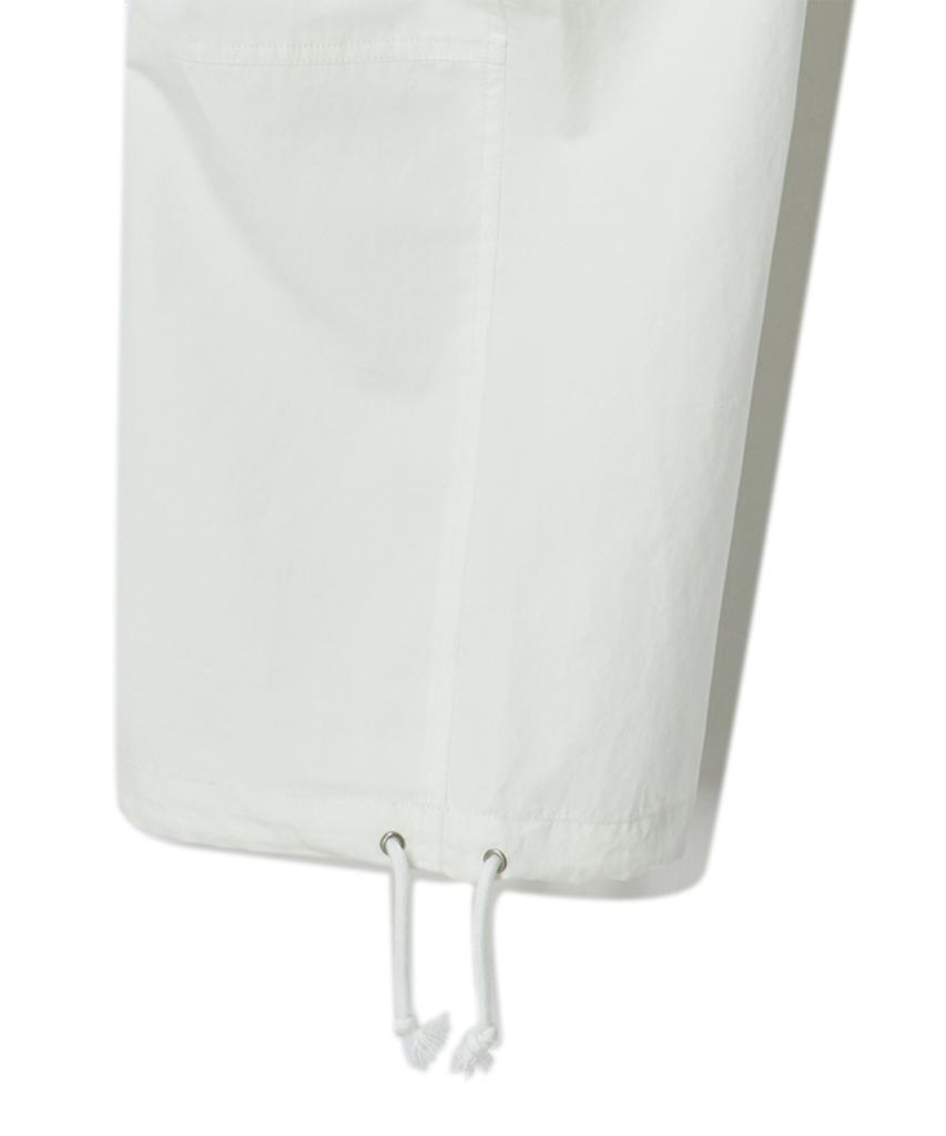 BEYOND CLOSET [Collection Line] Lux Fabric Military Detail Cargo Pants White