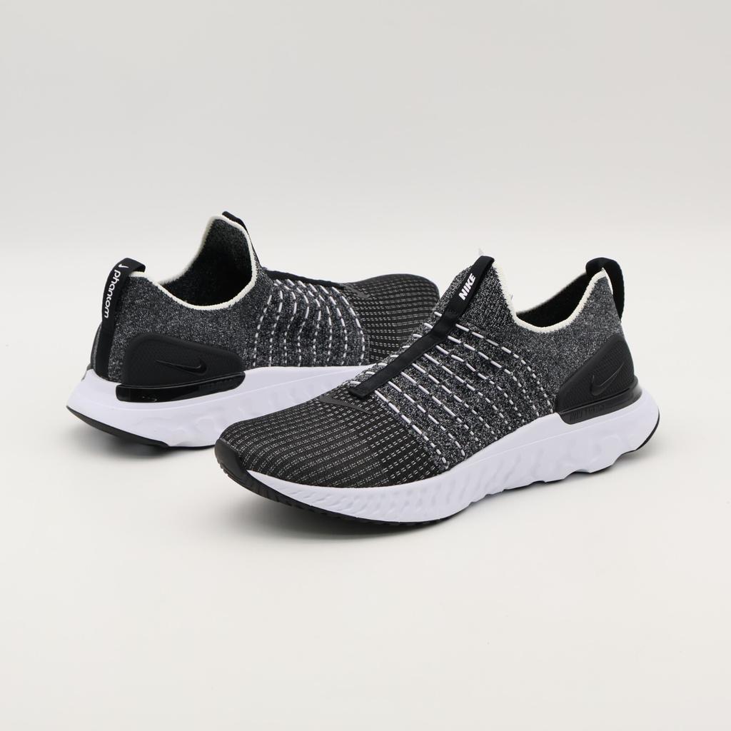 CJ0277-003 Nike REACT PHANTOM RUN FK 2 BLACK WHITE (Men's)