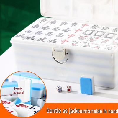 Yishun Handgniden Mahjongset med Bärbart Fodral