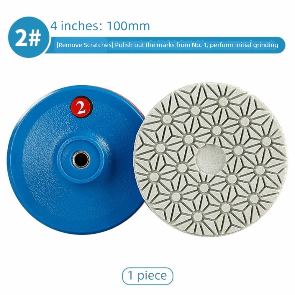 4 Step Grinding Disc Wet Dry Diamond Pad Stone Polishing Tool Grinding Pad  Quartz Stone