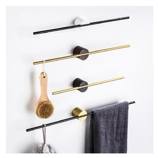 

Прямая легкая роскошная вешалка для полотенец, креативная регулируемая одинарная вешалка для полотенец из матового золота, минималистское полотенце для ванной комнаты