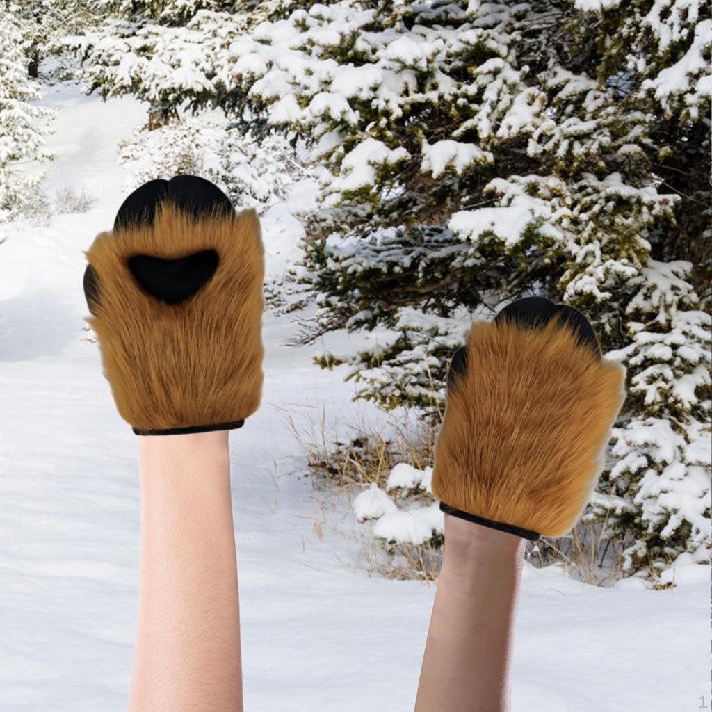 Claw Gloves Animal Paws for Club Festival Halloween Role Play Party