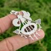 Töchtertag Angebot Sterlingsilber Ovaler Natürlicher Crazy Lace Achat Anhänger Schmuck