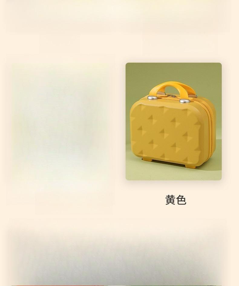 14-Inch suitcase, suitcase, sub-storage case, mini cosmetic case, cosmetic bag, cosmetic storage, retro style