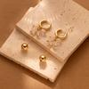 Alloy Geometric Fashionable Earrings For Women In Chic Gold Finish Plated
