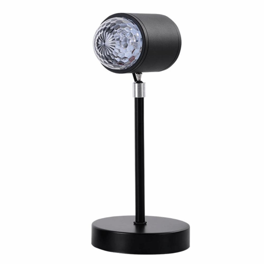 

Вращающаяся на 360° лампа с эффектом ряби на воде, 16 цветов, двухголовочный дизайн, проекционный свет, фоновая подсветка чёрный