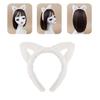 Cats Headband Set Plush Tail Cats Headband Bows Tie Skirt Animals Cosplay Set Cats Costume Set for Halloween