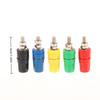 10Pcs/set M4X36 Pure Copper Terminal 4MM Banana Jack Socket 20A Binding Post Banana Plug Connector Colorful