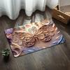 3D Butterfly Diatomite Floor Mat Bathroom Absorbent Non Slip Mat For Bathroom Door Entrance Quick Dry Feet Rug