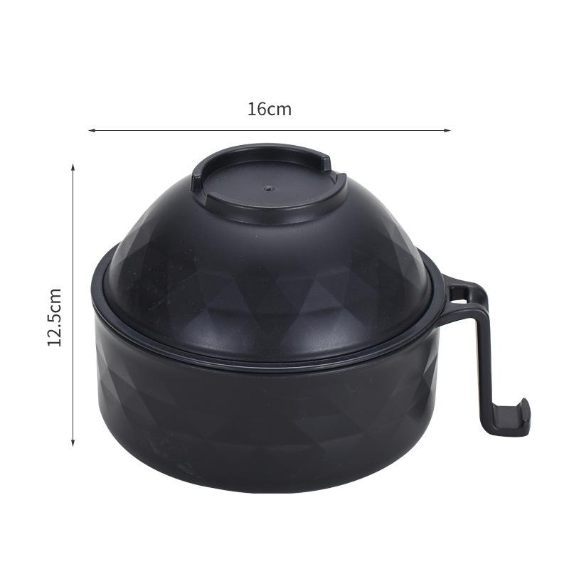 Instant Noodle Bowl Handle Anti-scalding With Tableware Large Capacity Environmentally Friendly Wheat Straw Draining Water Bowl