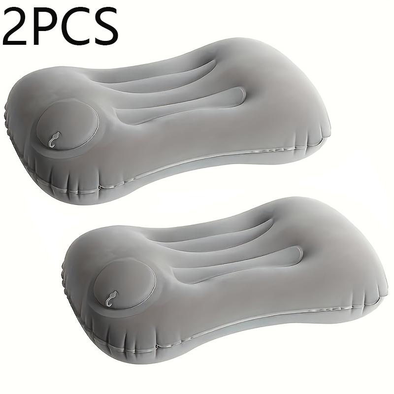 2/1Pcs Portable Inflatable Pillow Foldable Napping Neck Protection Office Travel Pillow Home Neck & Waist Support Air Pillow