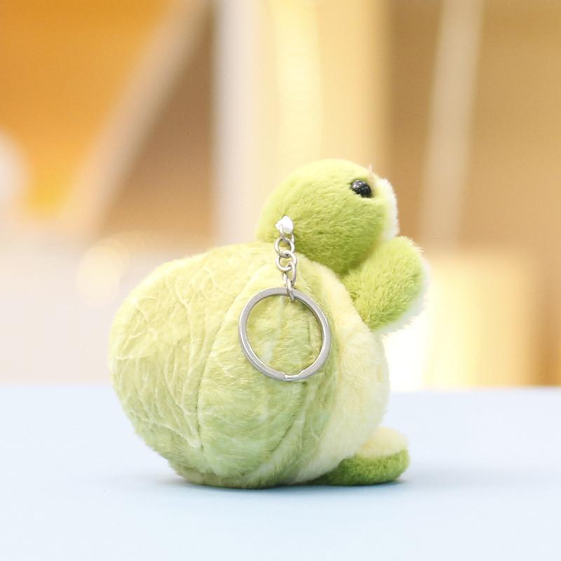 Vegetable Plush Turtle Toy Keychain Animal Stuffed Doll Decorations Pendant