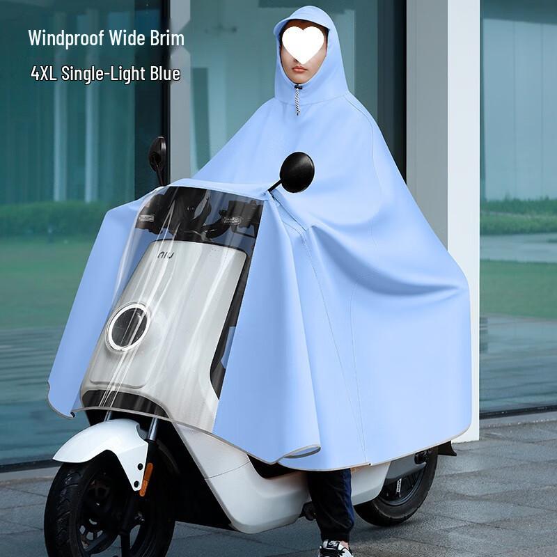 Heavy-Duty Full-Body Electric Scooter Raincoat