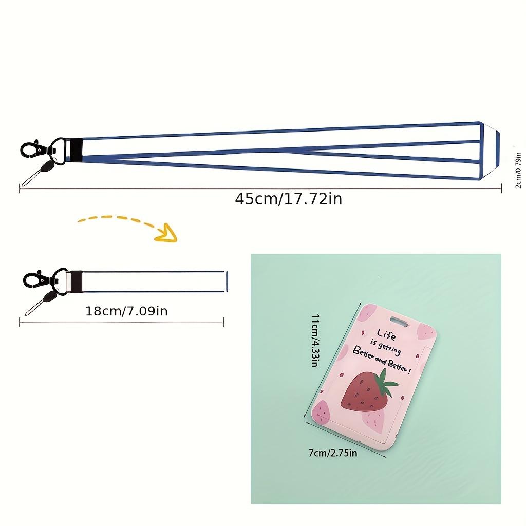 Fruit Card Holder, Cute Cartoon Card Holder, Student Campus Access Transfer Lanyard Card Holder, Applicable To Meal Card Bus Card Metro Card Bank Card